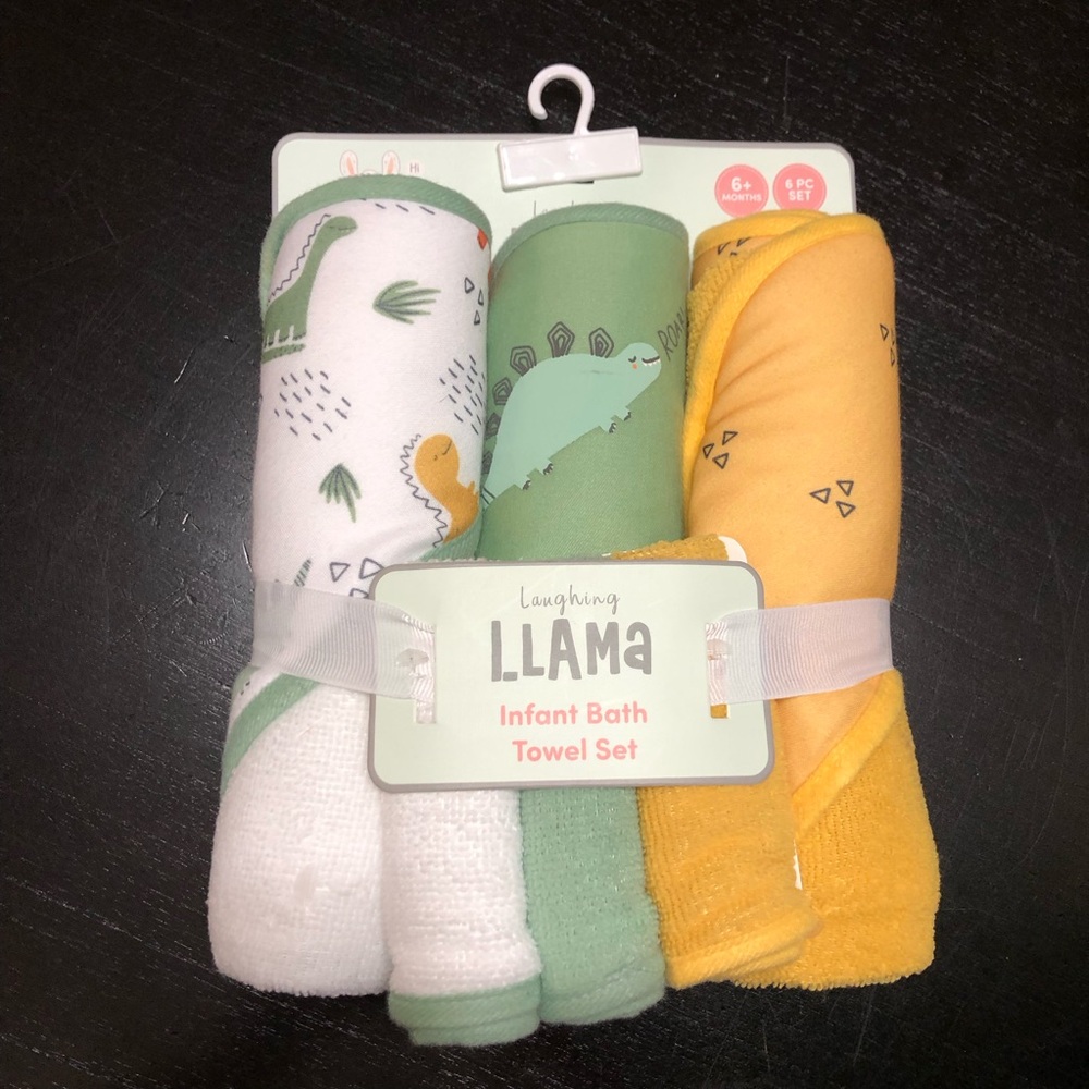 Laughing Llama Infant Bath Towel Set